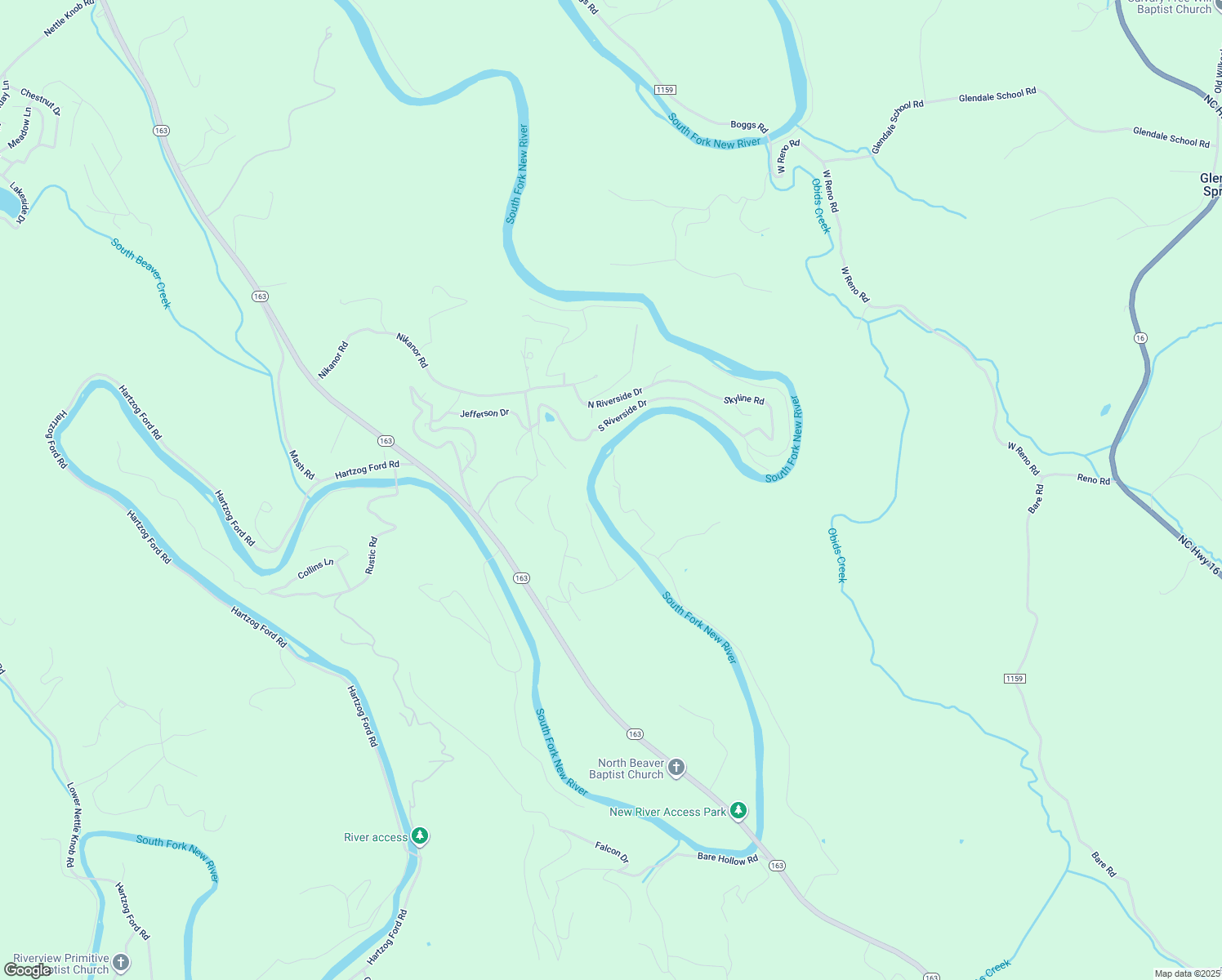 map of restaurants, bars, coffee shops, grocery stores, and more near 1585 Severt Road in West Jefferson