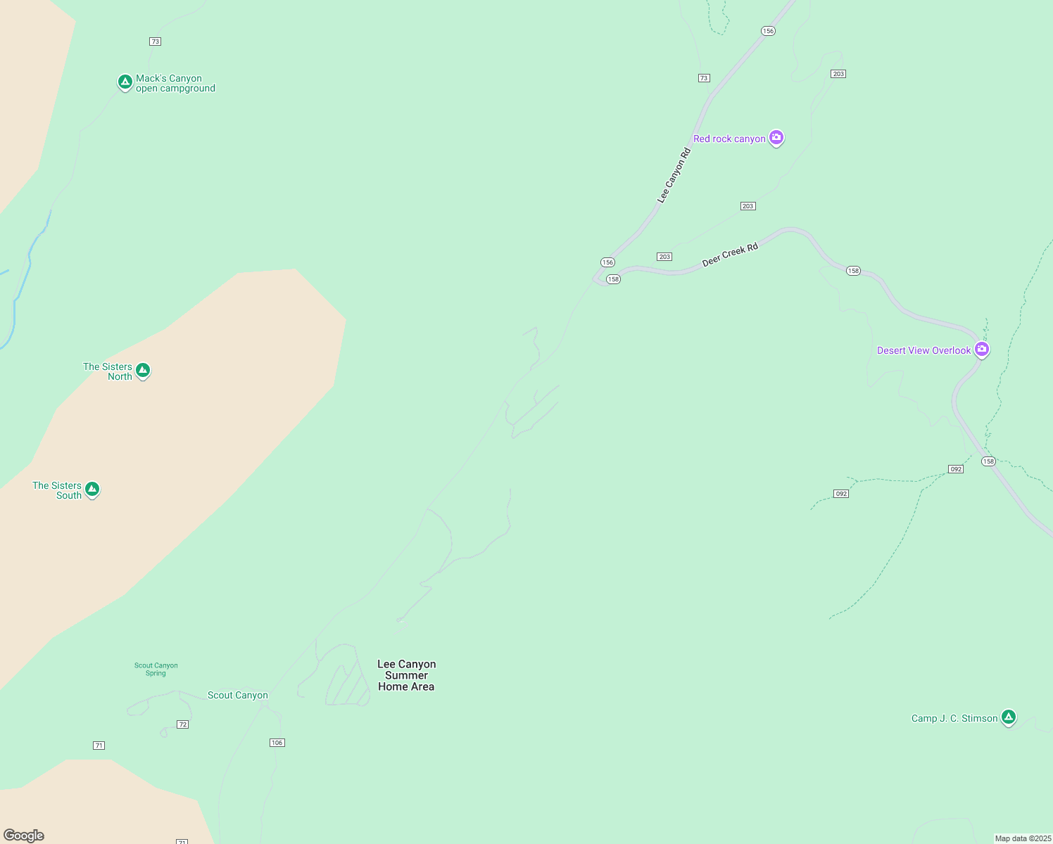 map of restaurants, bars, coffee shops, grocery stores, and more near 5265 Whispering Deer Drive in Mount Charleston