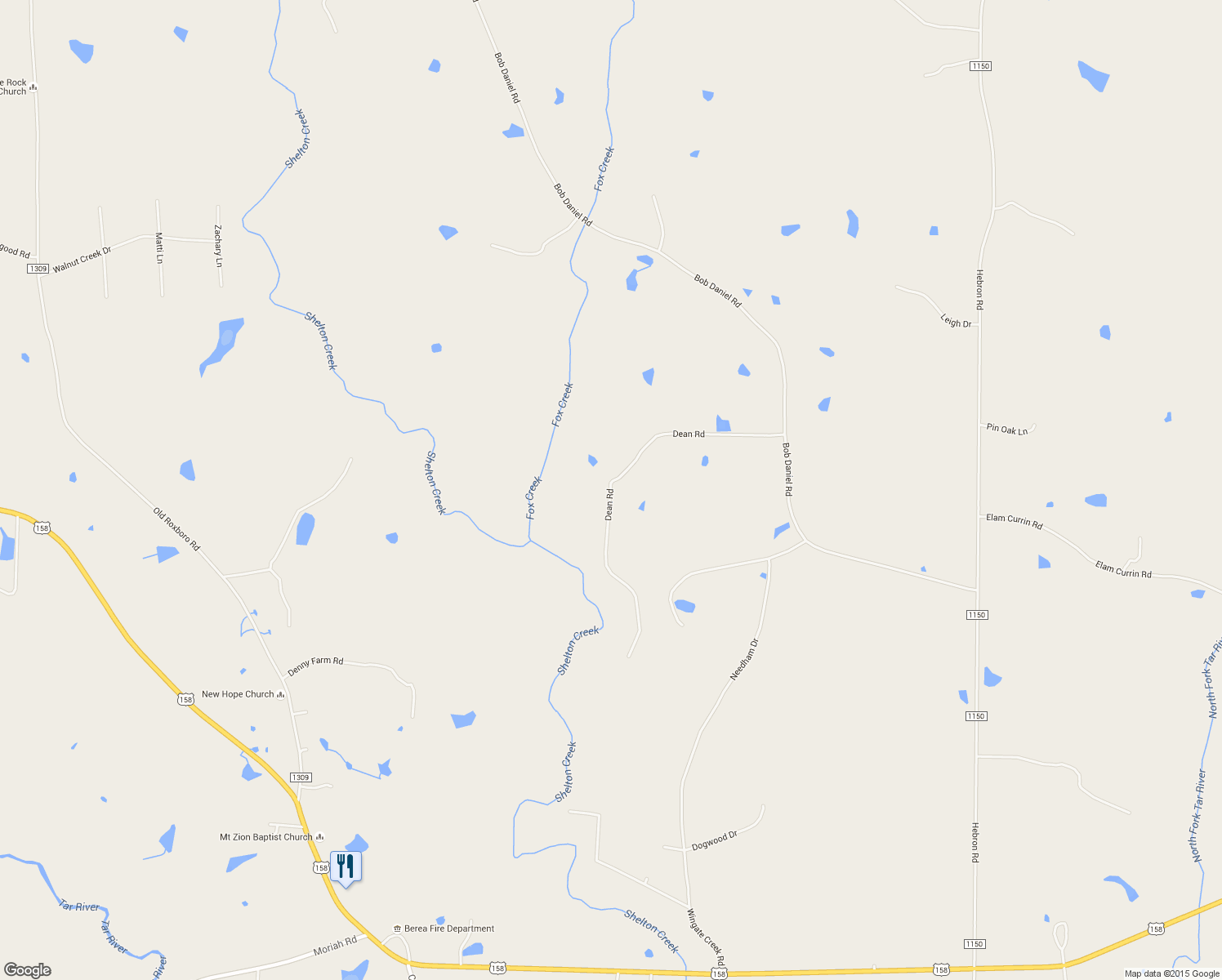 map of restaurants, bars, coffee shops, grocery stores, and more near 1506 Dean Road in Oxford