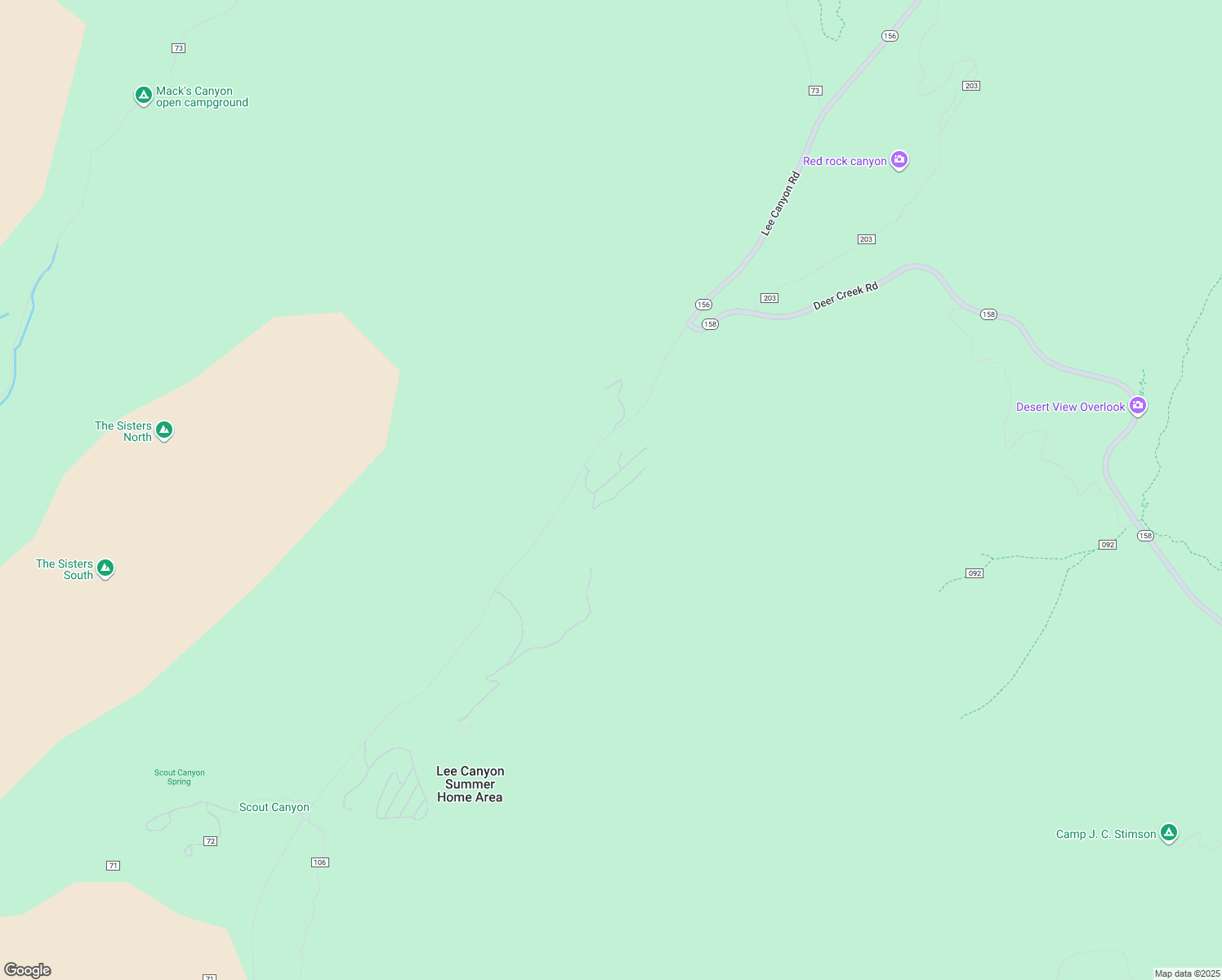 map of restaurants, bars, coffee shops, grocery stores, and more near 5265 Whispering Deer Drive in Mount Charleston