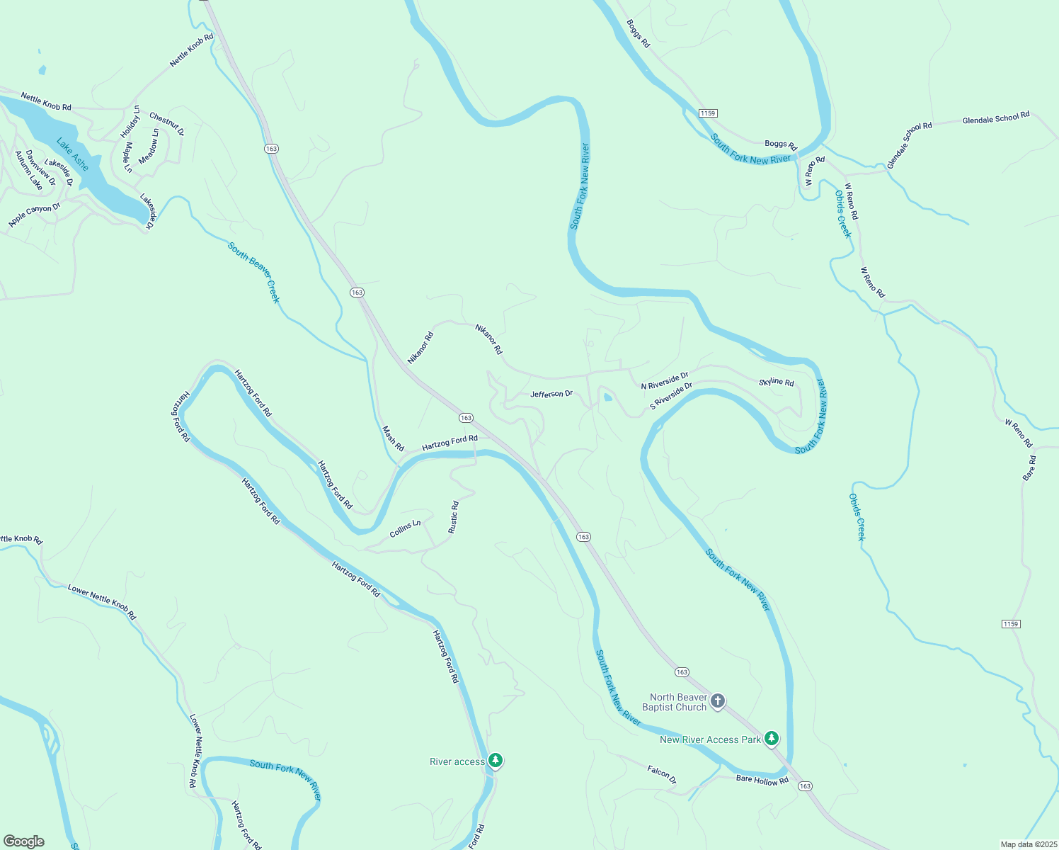 map of restaurants, bars, coffee shops, grocery stores, and more near 141 Pineview Place in West Jefferson