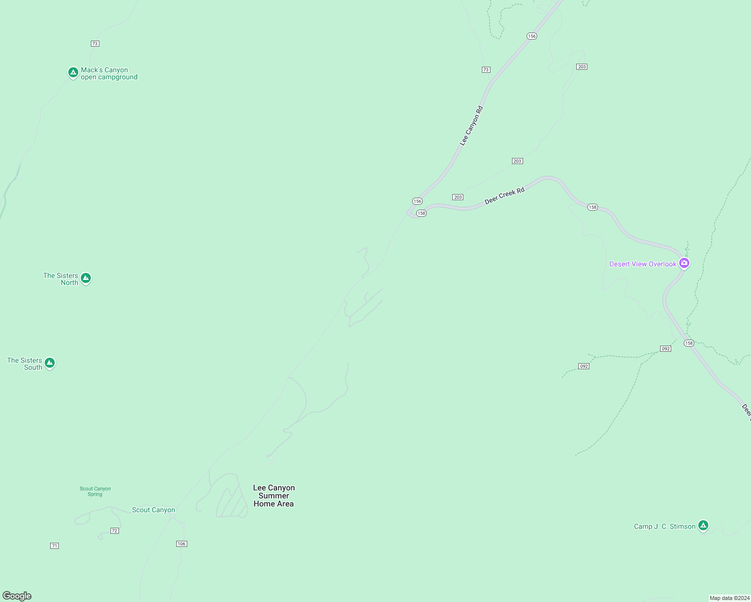 map of restaurants, bars, coffee shops, grocery stores, and more near 5215 Whispering Deer Drive in Mount Charleston