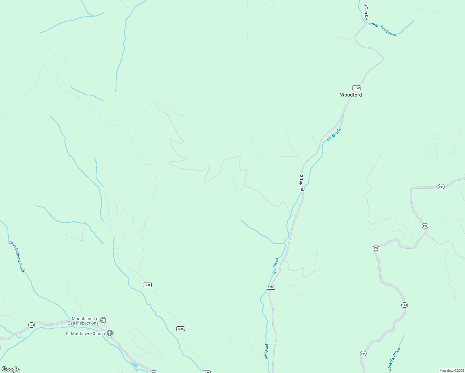 map of restaurants, bars, coffee shops, grocery stores, and more near 309 Elk Creek Mountain Parkway in Todd