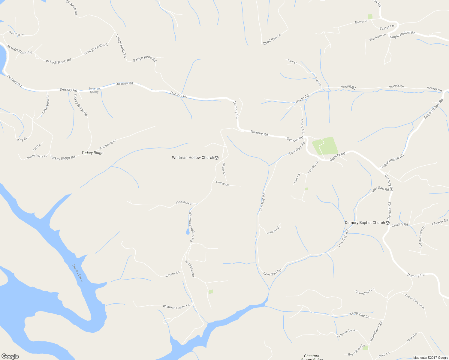 map of restaurants, bars, coffee shops, grocery stores, and more near 202 Ginnie Lane in LaFollette