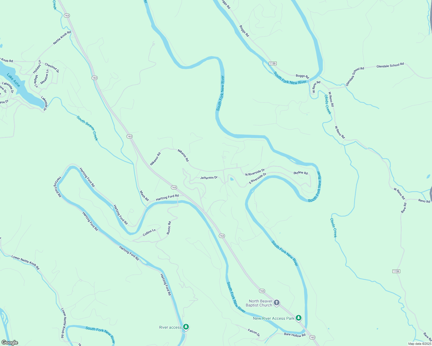 map of restaurants, bars, coffee shops, grocery stores, and more near 816 Nikanor Road in West Jefferson