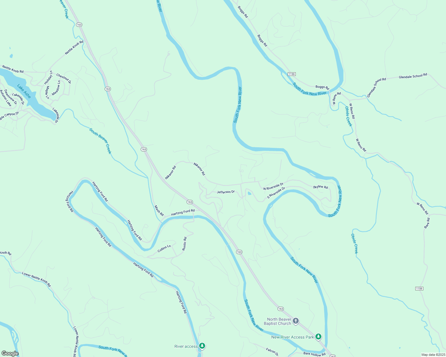 map of restaurants, bars, coffee shops, grocery stores, and more near 711 Nikanor Road in West Jefferson