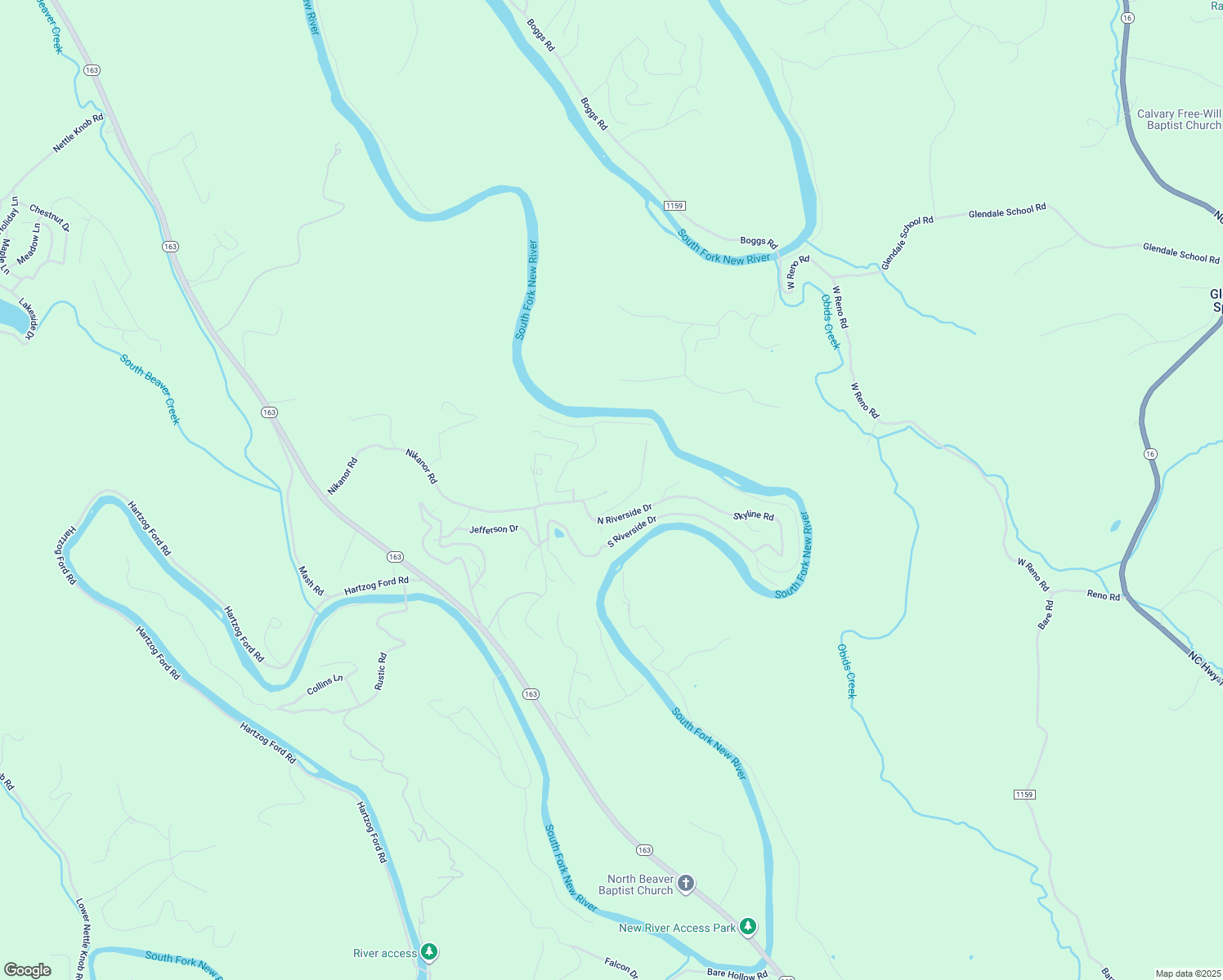 map of restaurants, bars, coffee shops, grocery stores, and more near 1079 Nikanor Road in West Jefferson