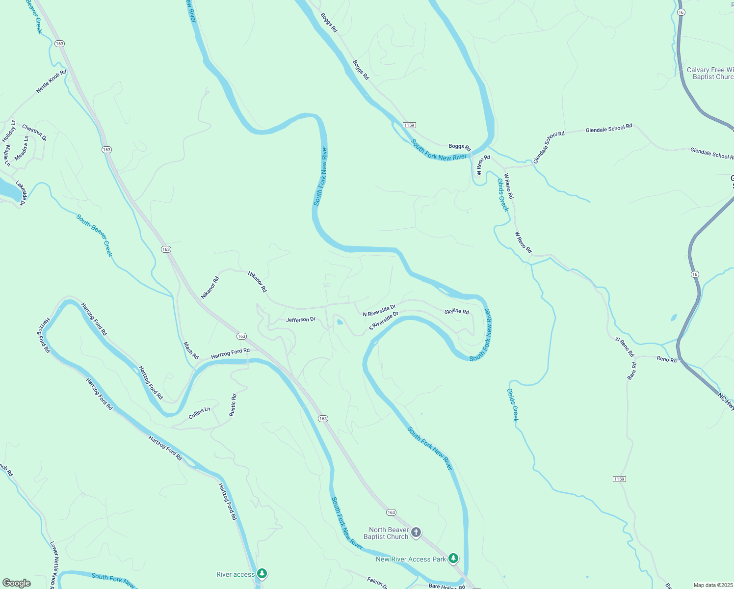 map of restaurants, bars, coffee shops, grocery stores, and more near 1079 Nikanor Road in West Jefferson