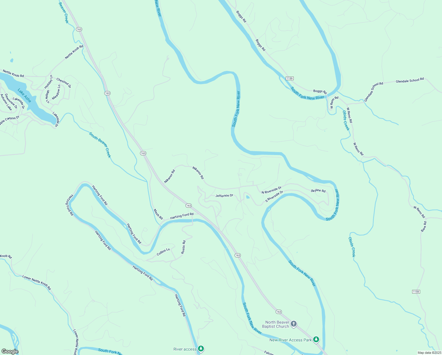 map of restaurants, bars, coffee shops, grocery stores, and more near 213 Cottage Lane in West Jefferson