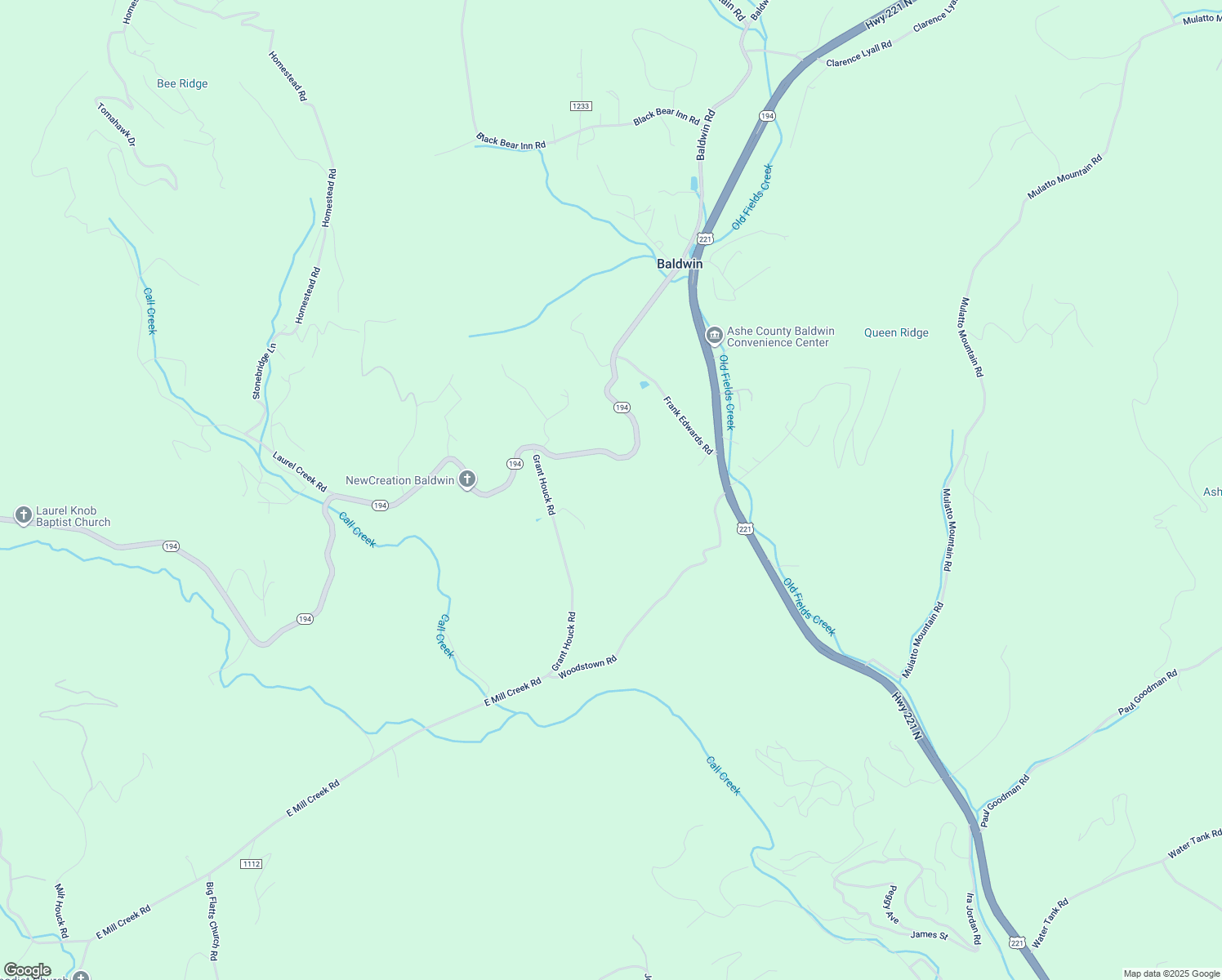 map of restaurants, bars, coffee shops, grocery stores, and more near 939 North Carolina 194 in Todd
