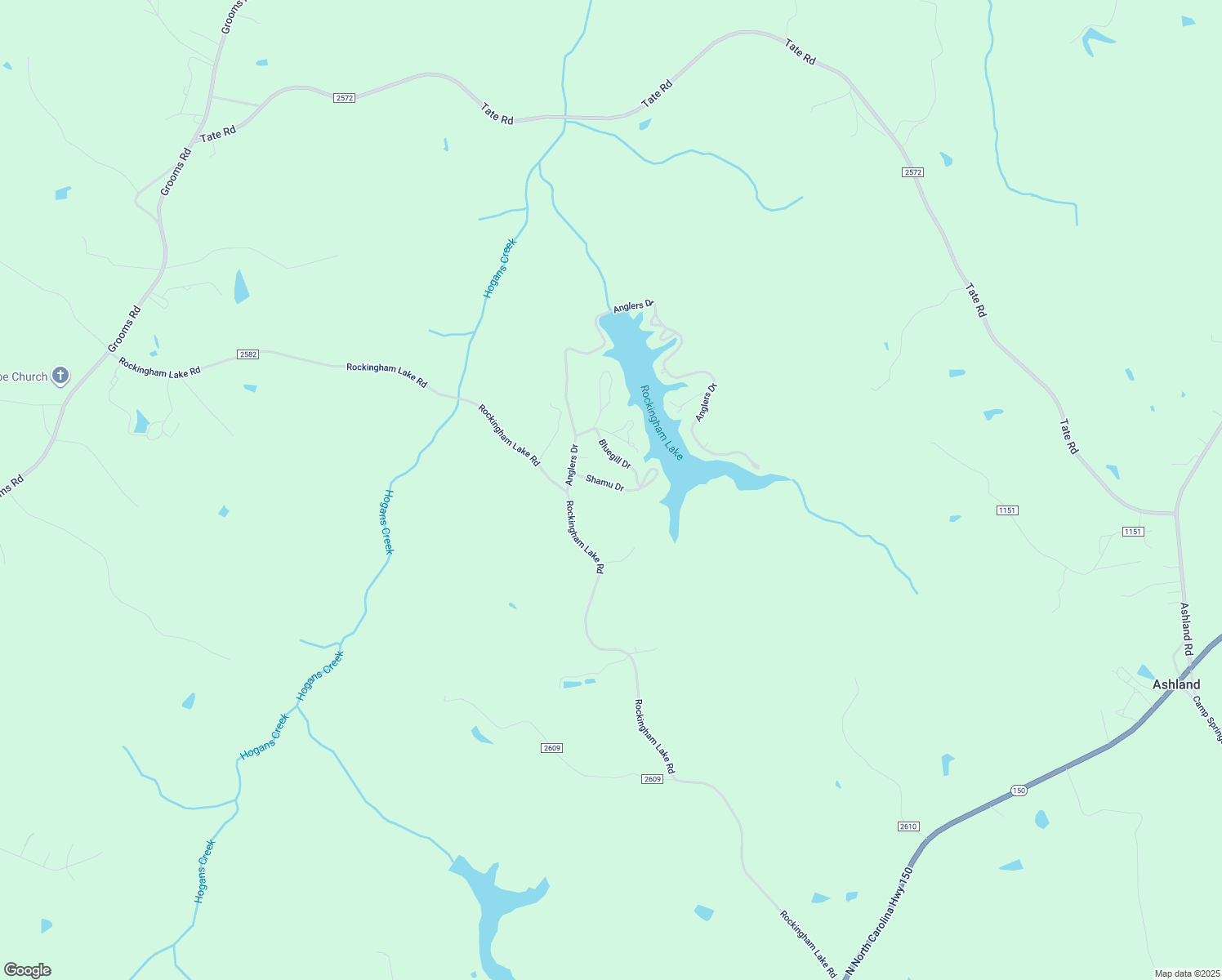 map of restaurants, bars, coffee shops, grocery stores, and more near 168 Shamu Drive in Reidsville