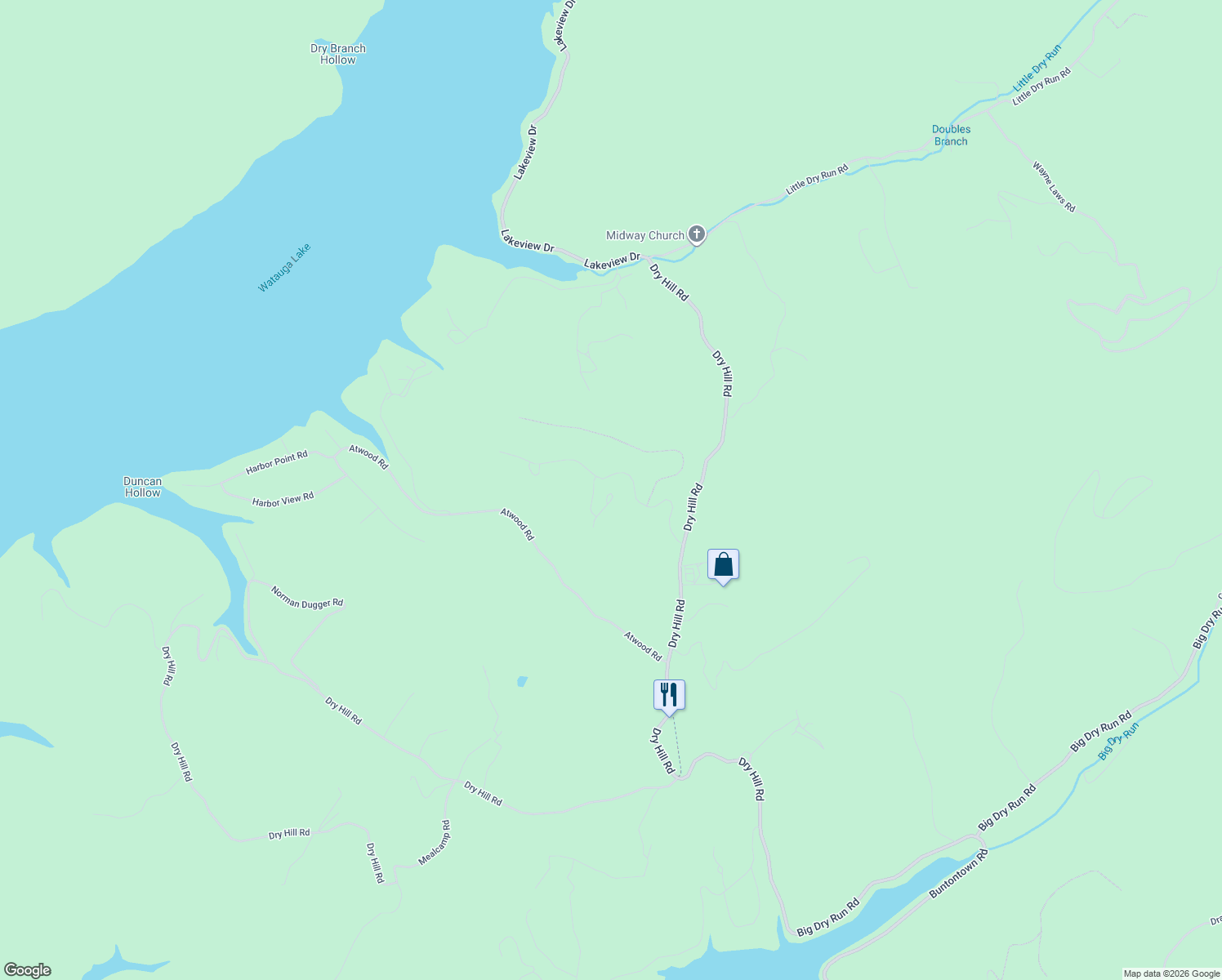 map of restaurants, bars, coffee shops, grocery stores, and more near 230 Maple Wood Drive in Butler
