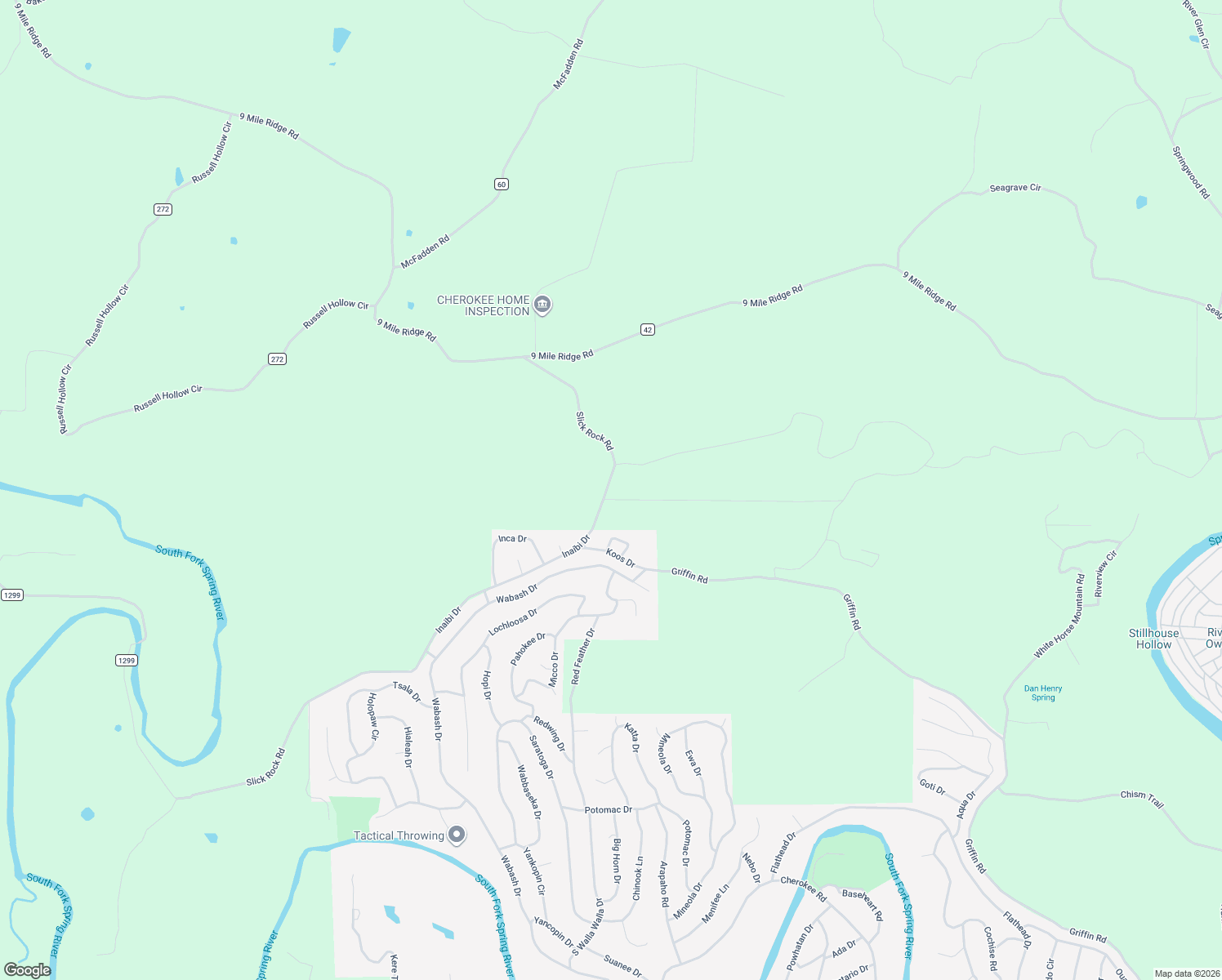 map of restaurants, bars, coffee shops, grocery stores, and more near in Cherokee Village
