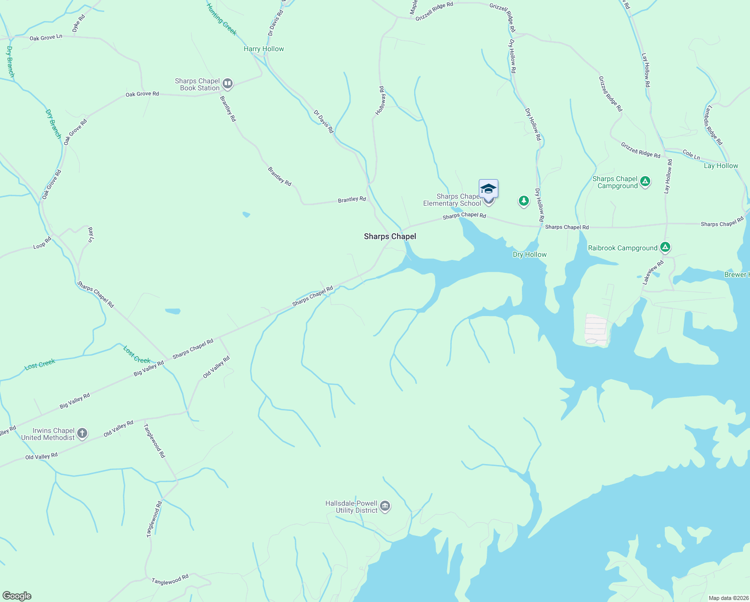 map of restaurants, bars, coffee shops, grocery stores, and more near Sharps Chapel Road in Sharps Chapel