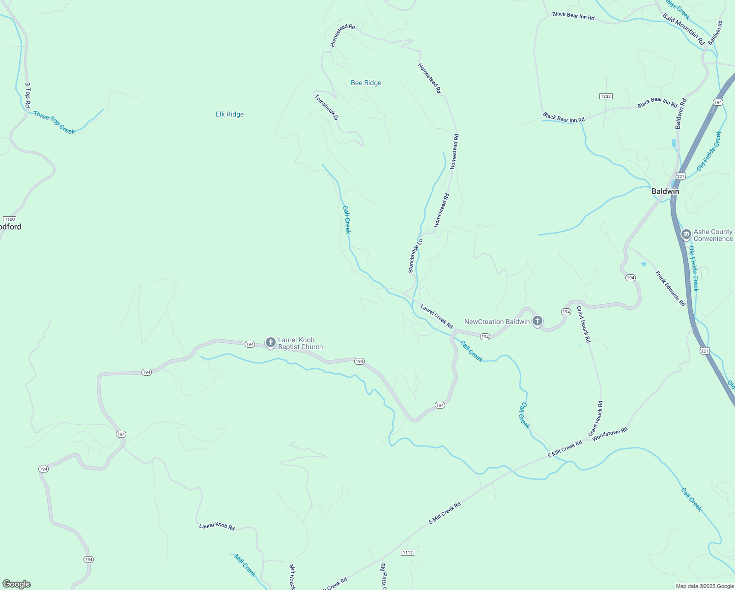 map of restaurants, bars, coffee shops, grocery stores, and more near 264 Mission Oaks Drive in Todd