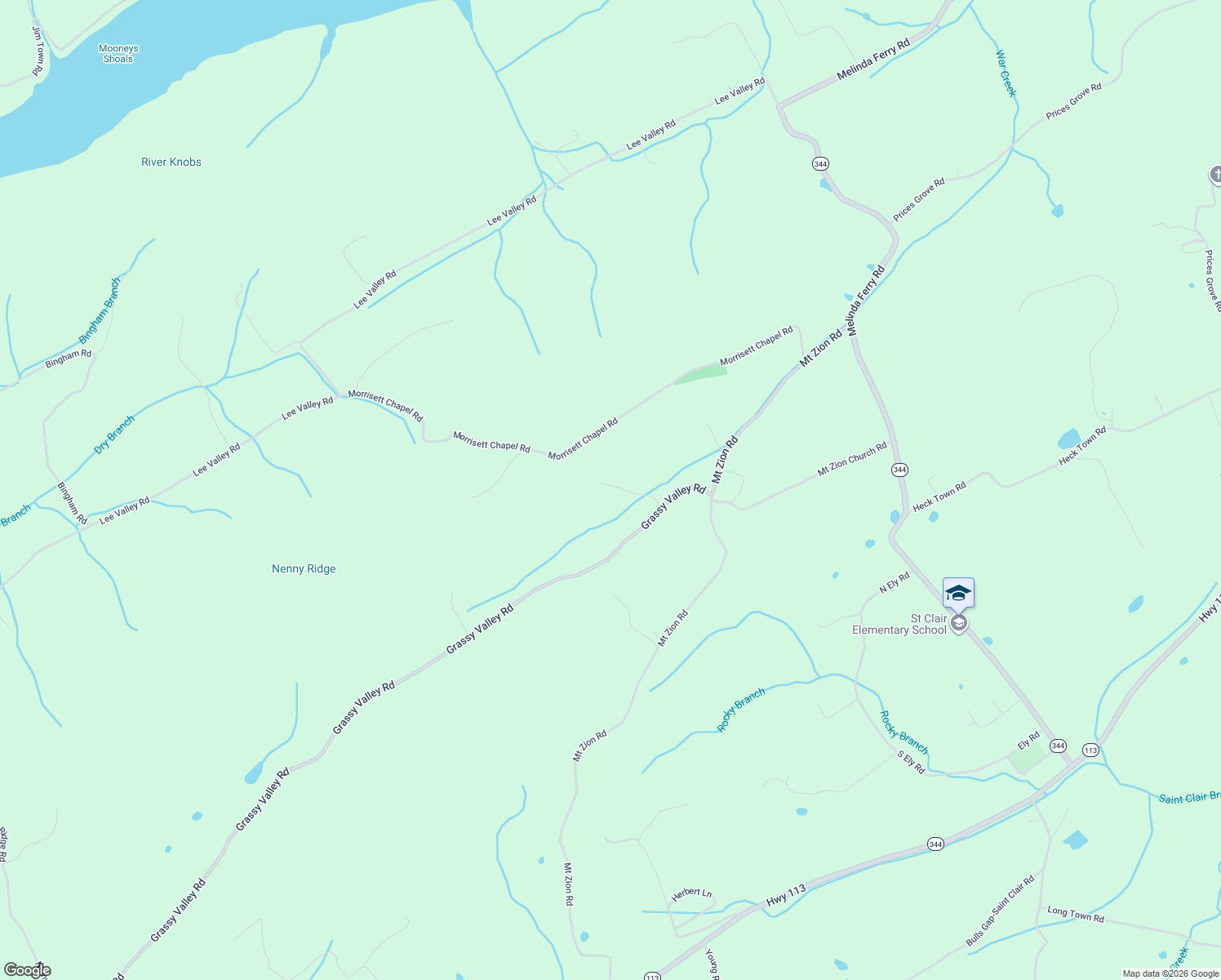 map of restaurants, bars, coffee shops, grocery stores, and more near 141 Fanny Collins Road in Whitesburg