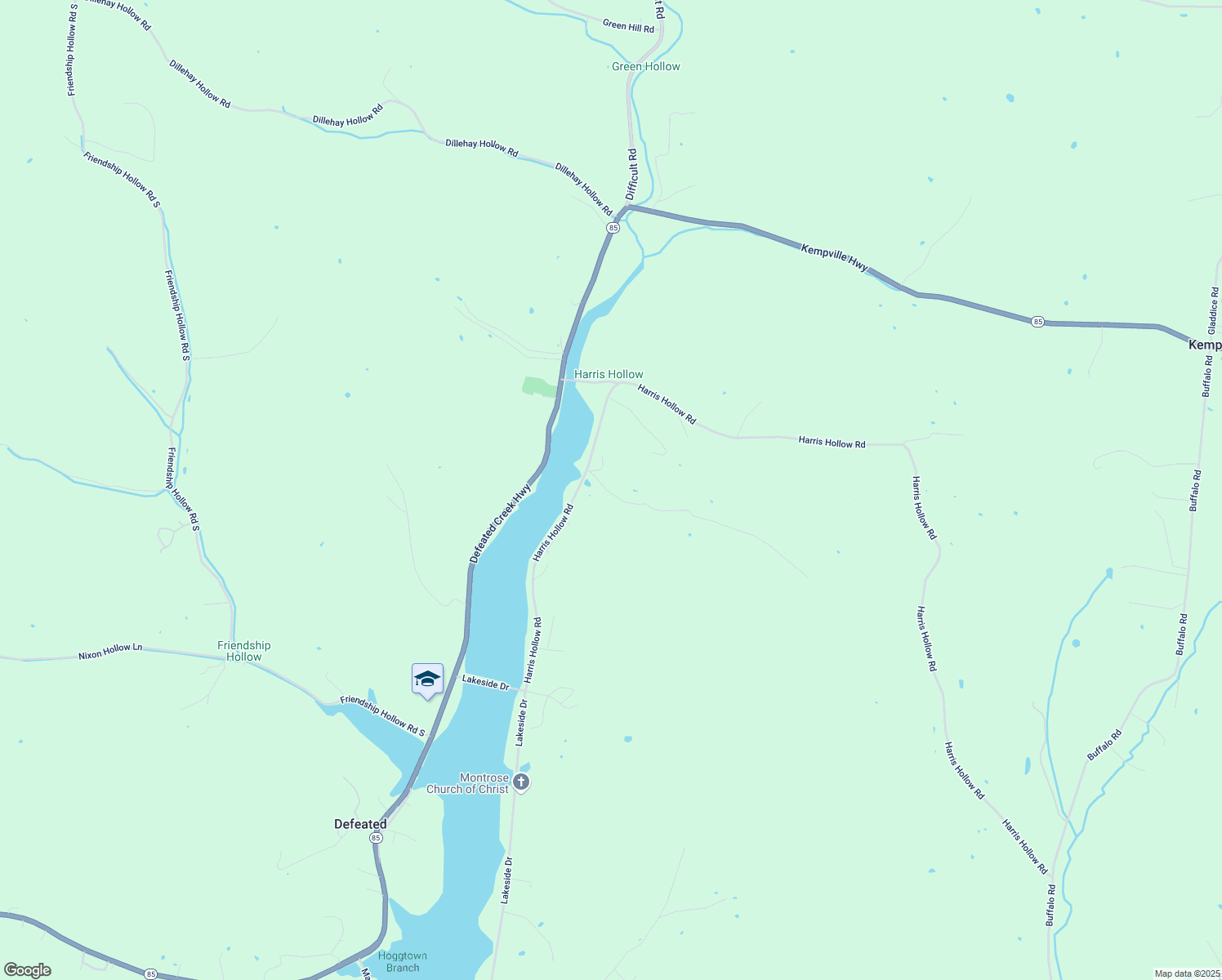 map of restaurants, bars, coffee shops, grocery stores, and more near 9 Anderson Hollow Lane in Carthage