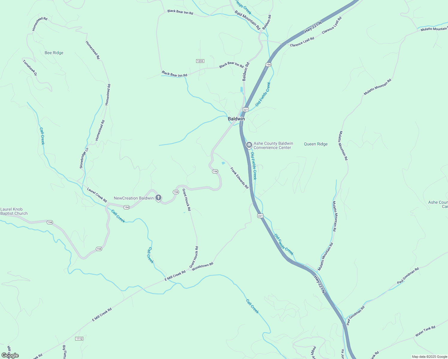 map of restaurants, bars, coffee shops, grocery stores, and more near 785 North Carolina 194 in Todd