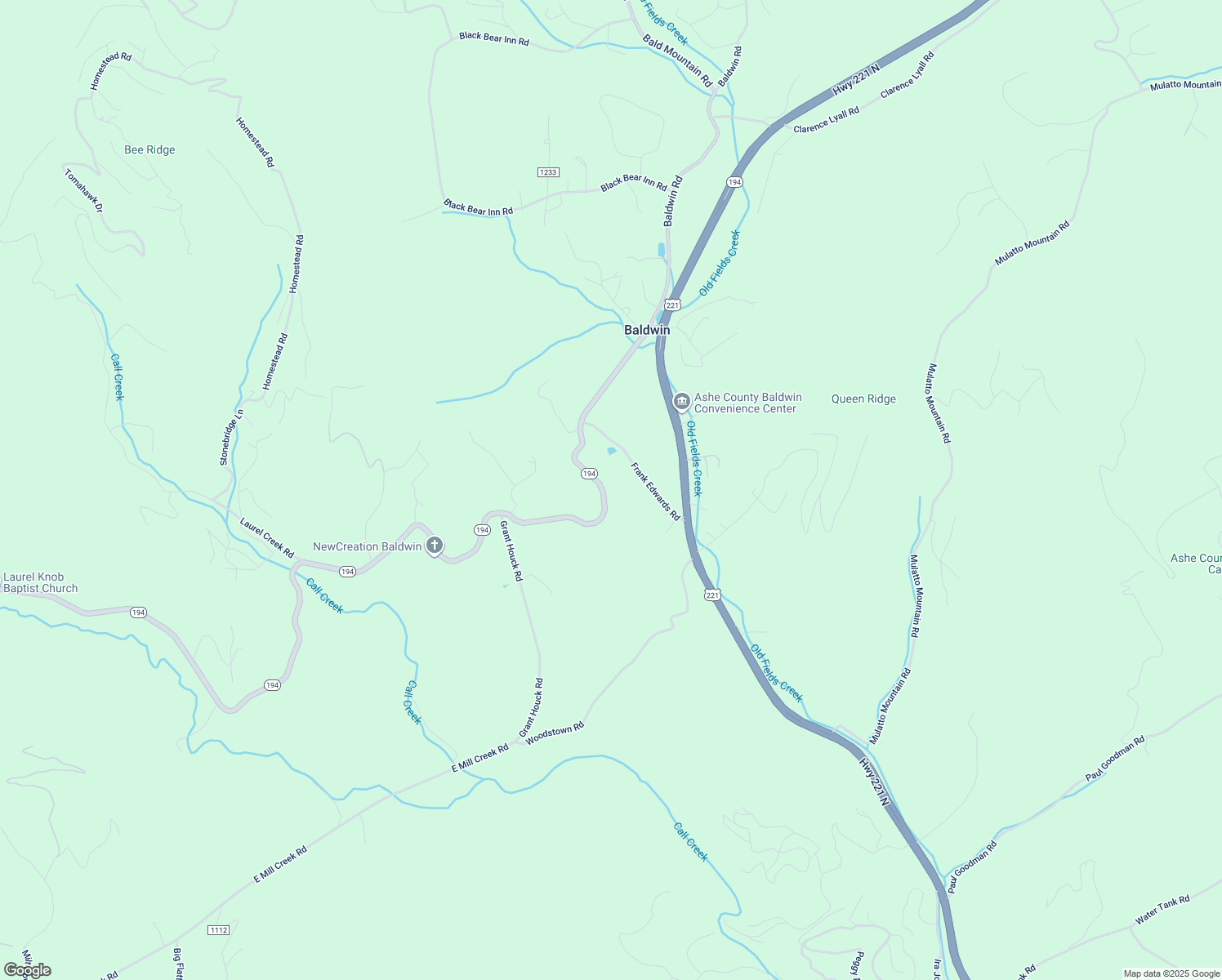 map of restaurants, bars, coffee shops, grocery stores, and more near 785 North Carolina 194 in Todd