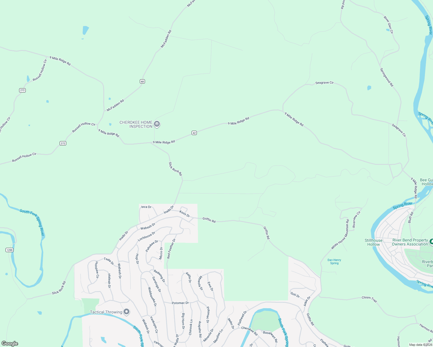 map of restaurants, bars, coffee shops, grocery stores, and more near 277 Pinecrest Road in Hardy