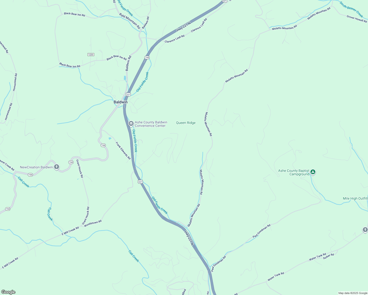 map of restaurants, bars, coffee shops, grocery stores, and more near 1282 Indian Lake Drive in West Jefferson