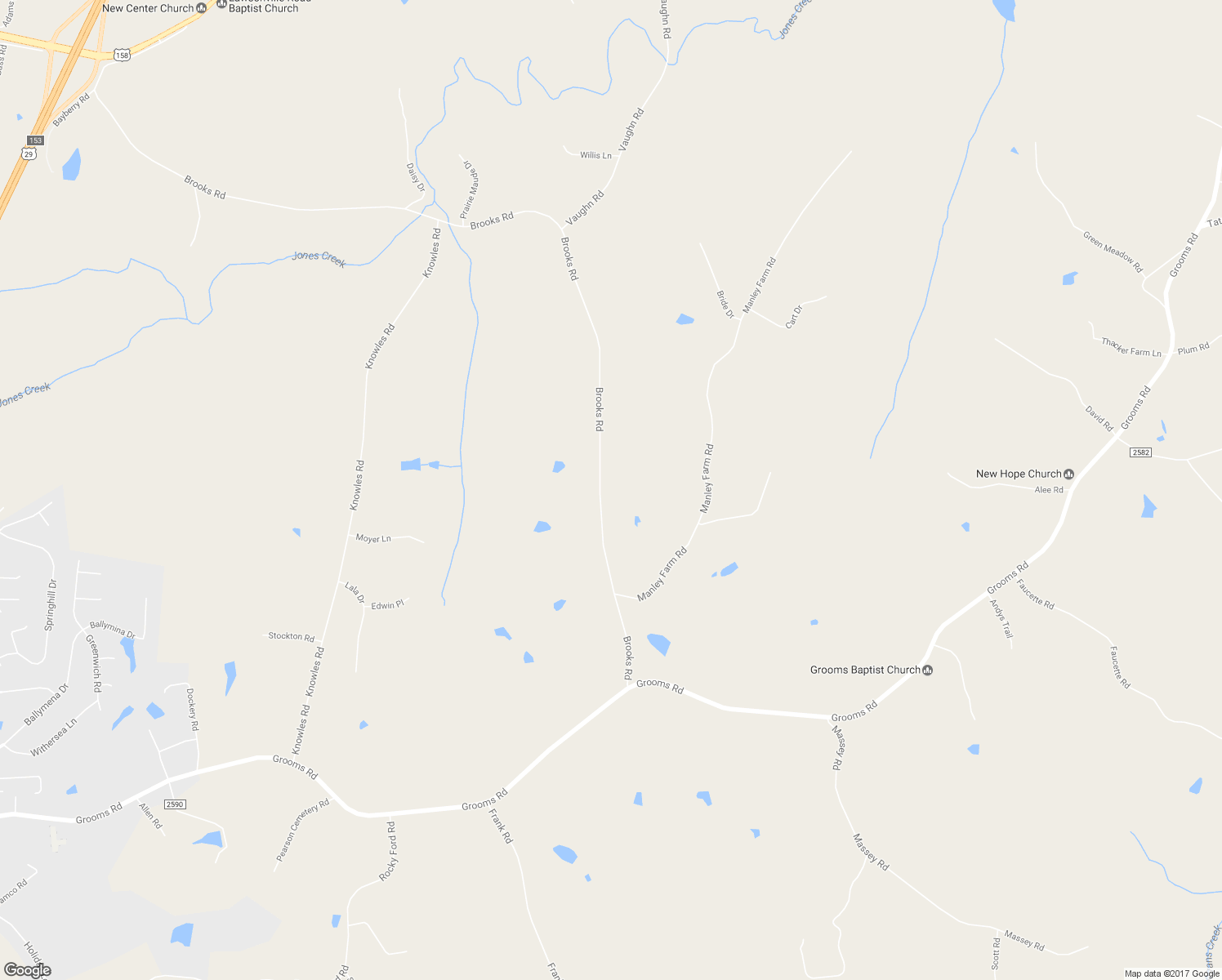 map of restaurants, bars, coffee shops, grocery stores, and more near 1551 Brooks Road in Reidsville