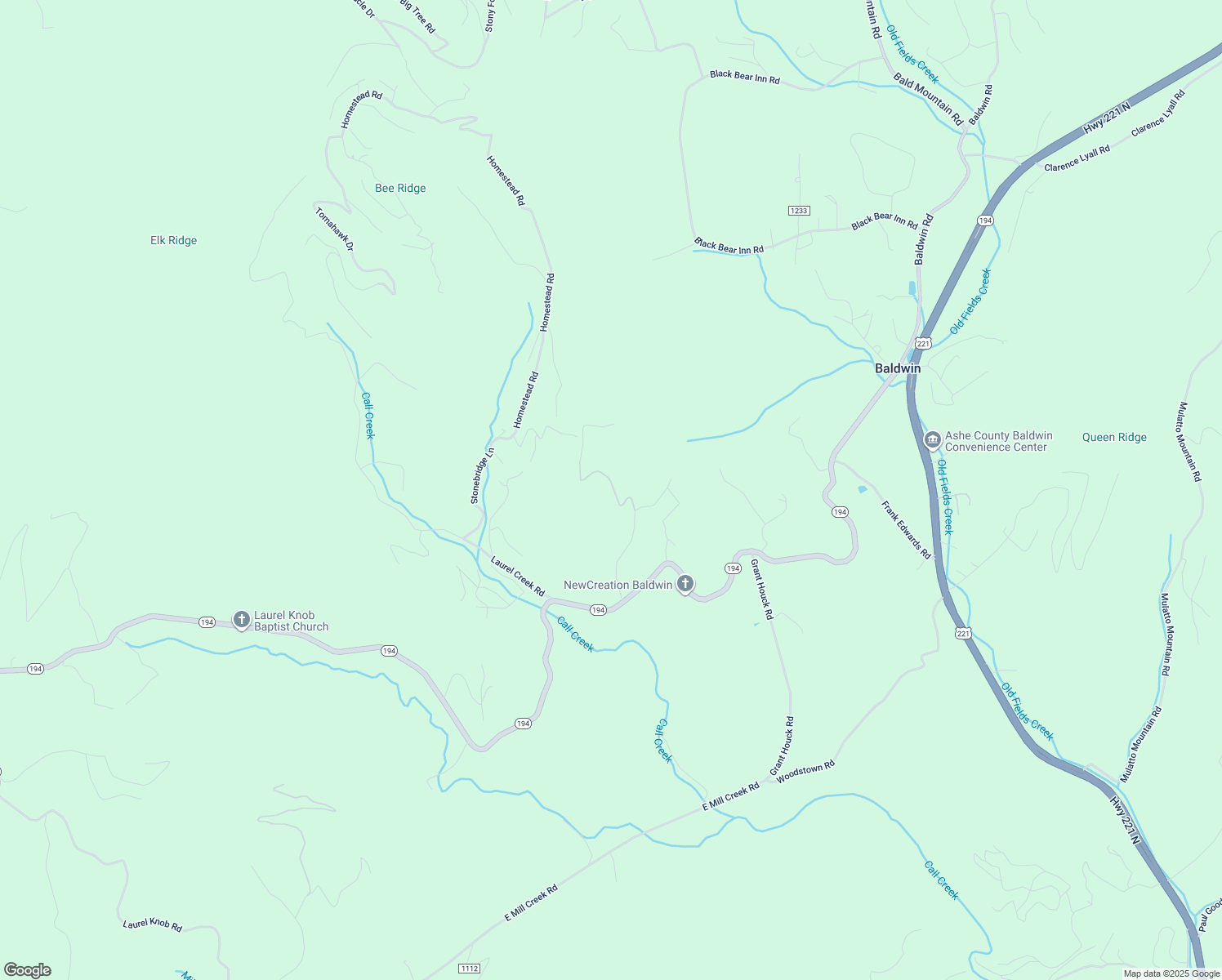 map of restaurants, bars, coffee shops, grocery stores, and more near 137 Peters Caldwell Lane in Todd