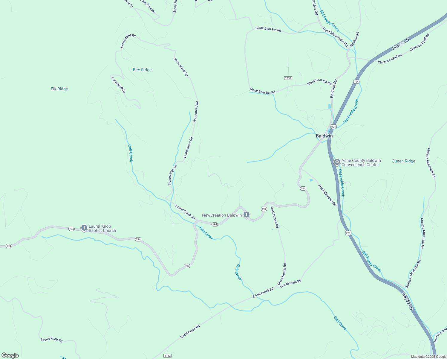 map of restaurants, bars, coffee shops, grocery stores, and more near 102 Peters Caldwell Lane in Todd