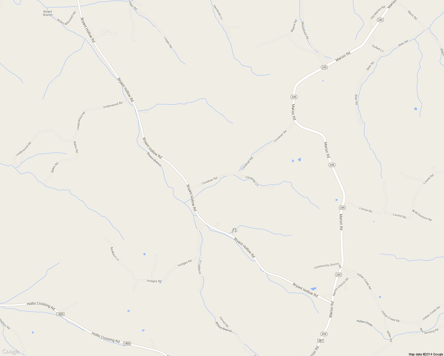 map of restaurants, bars, coffee shops, grocery stores, and more near 2100 Conatser Rd in Cunningham
