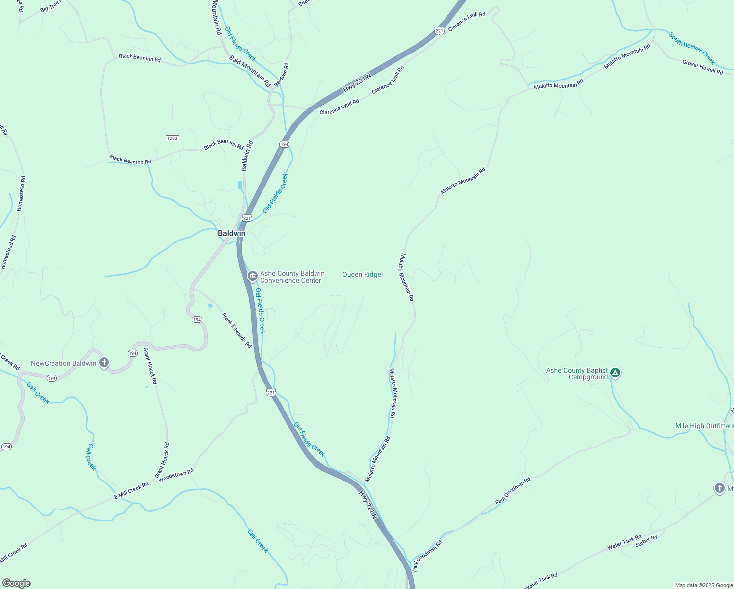 map of restaurants, bars, coffee shops, grocery stores, and more near 1422 Indian Lake Drive in West Jefferson