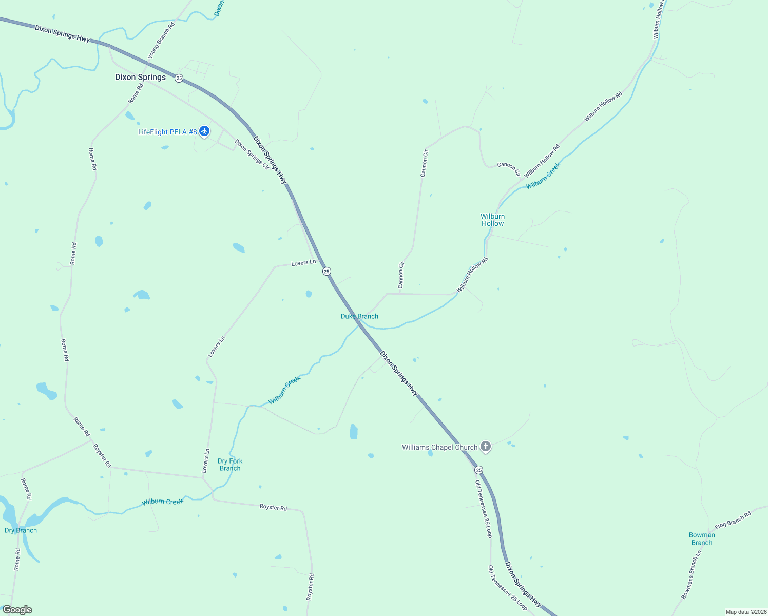 map of restaurants, bars, coffee shops, grocery stores, and more near 12 Wilburn Hollow Road in Riddleton