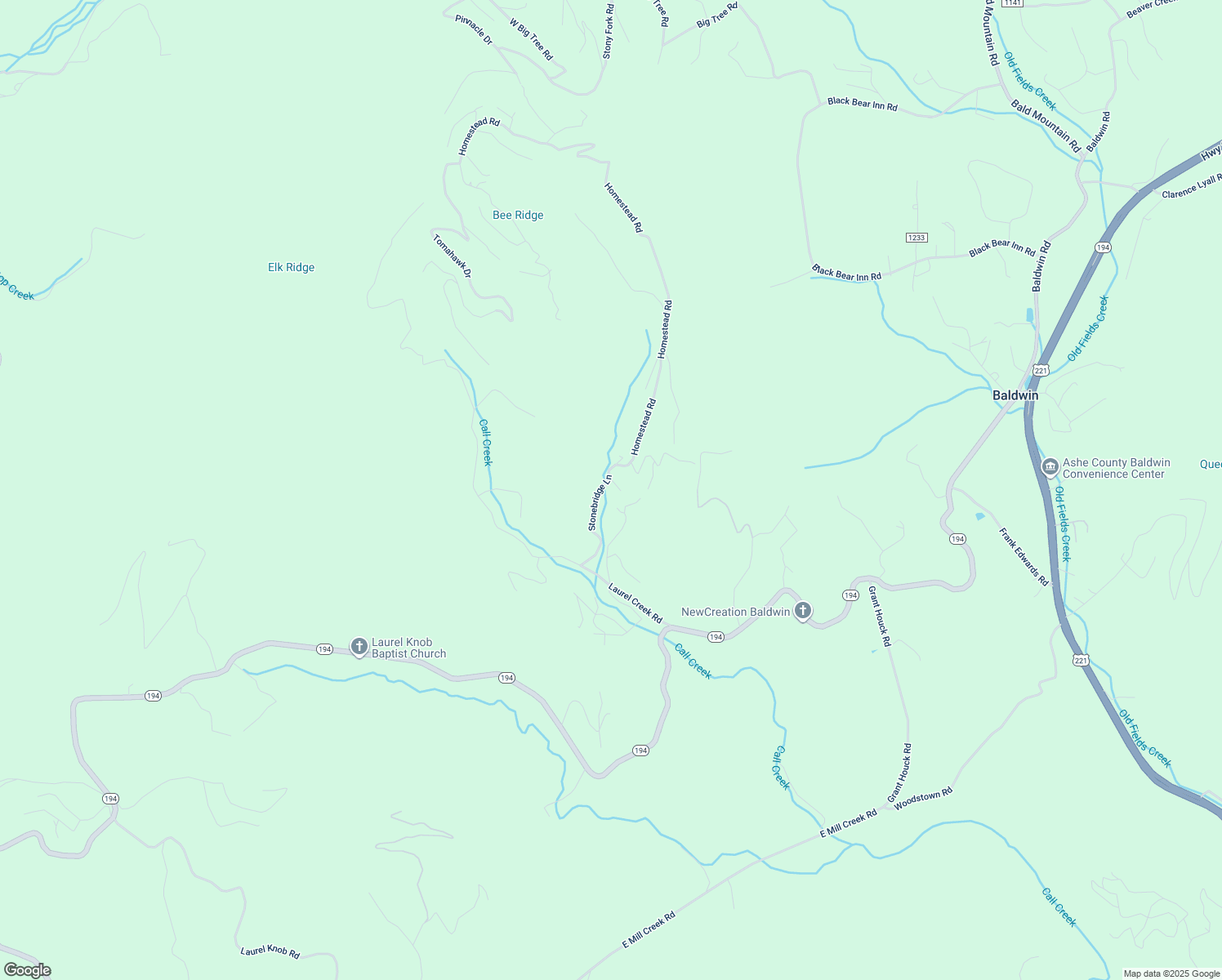 map of restaurants, bars, coffee shops, grocery stores, and more near 144 Creekview Road in Todd