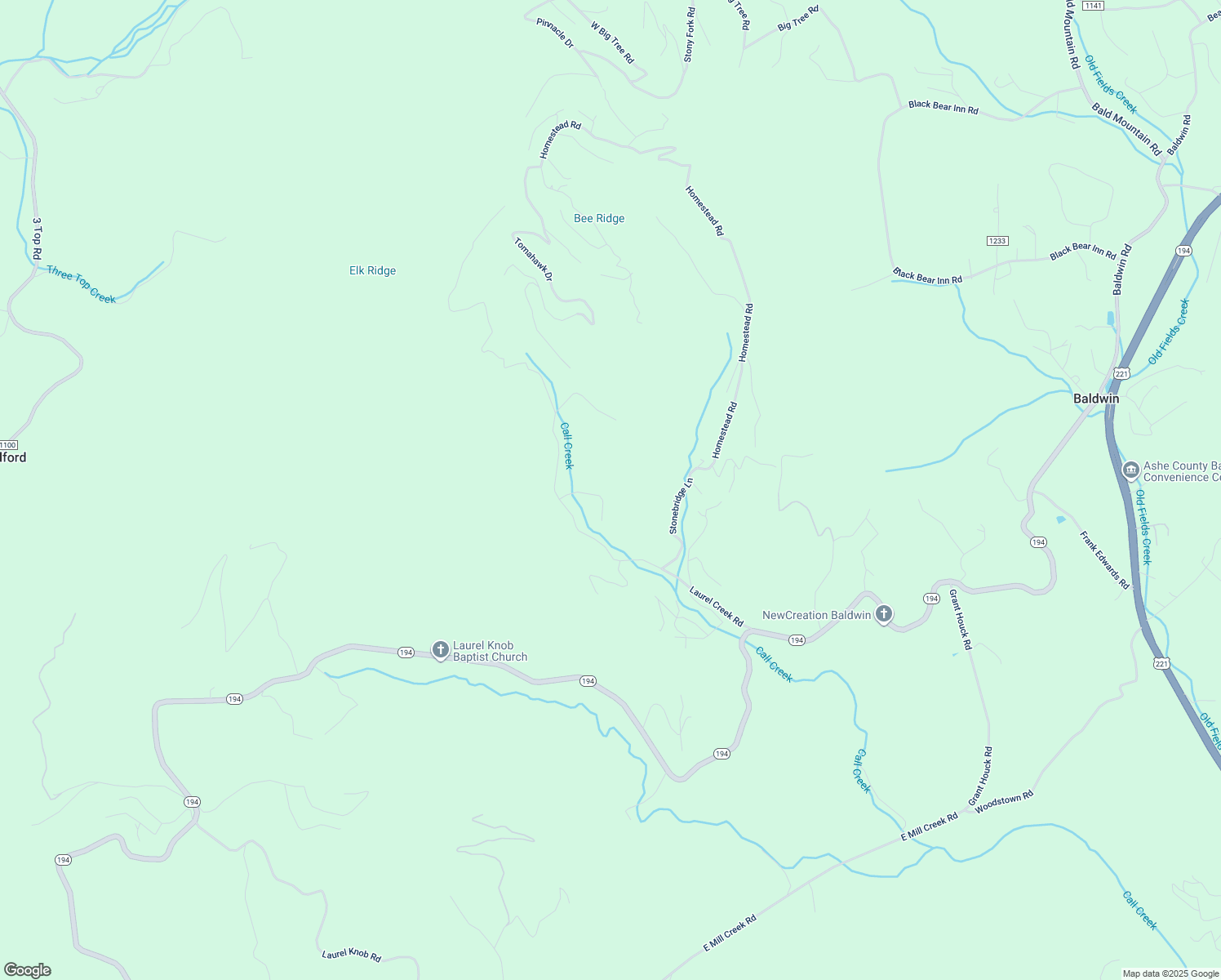 map of restaurants, bars, coffee shops, grocery stores, and more near 225 Quiet Place in Todd