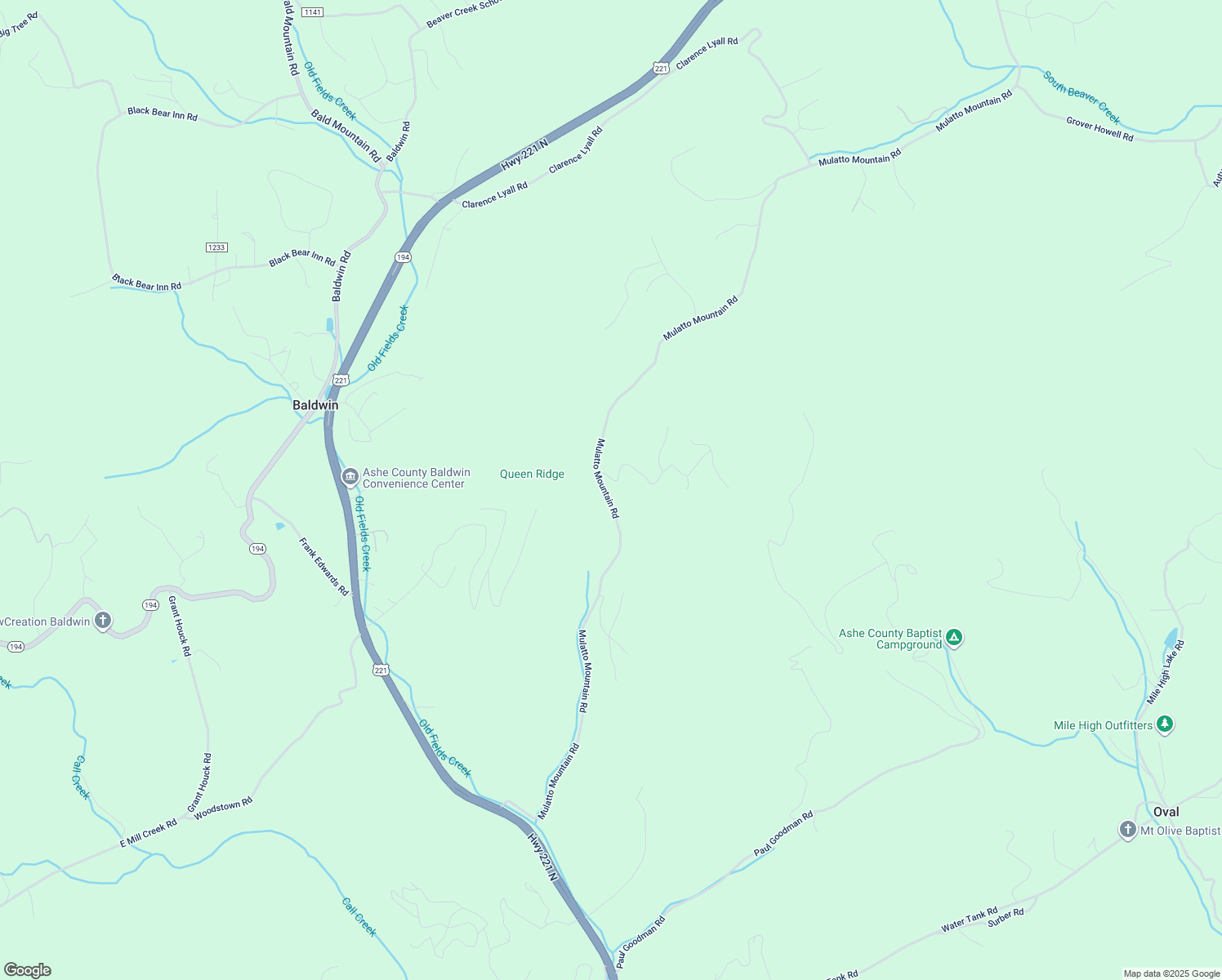 map of restaurants, bars, coffee shops, grocery stores, and more near 3033 Mulatto Mountain Road in Fleetwood