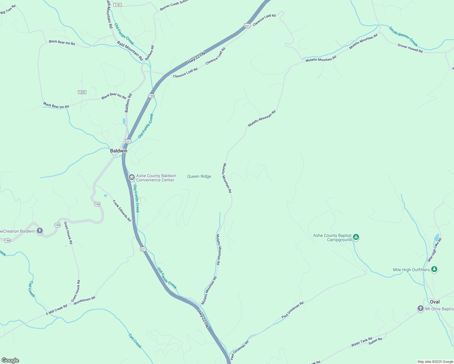 map of restaurants, bars, coffee shops, grocery stores, and more near 3033 Mulatto Mountain Road in Fleetwood