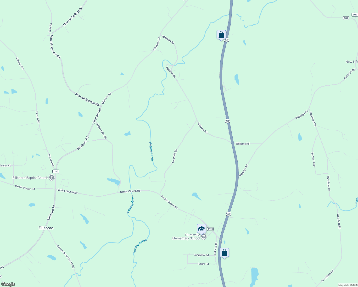 map of restaurants, bars, coffee shops, grocery stores, and more near 254 Landreth Road in Madison