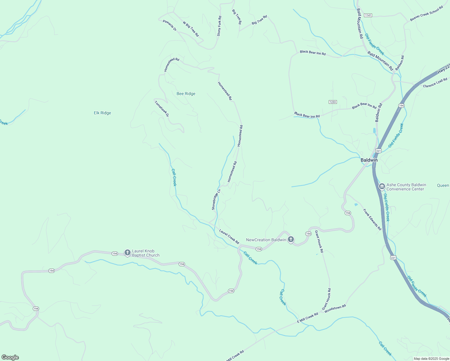 map of restaurants, bars, coffee shops, grocery stores, and more near 122 Cabin Creek Lane in Todd