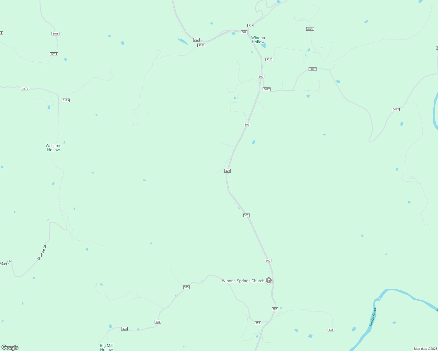 map of restaurants, bars, coffee shops, grocery stores, and more near 4160 County Road 302 in Eureka Springs
