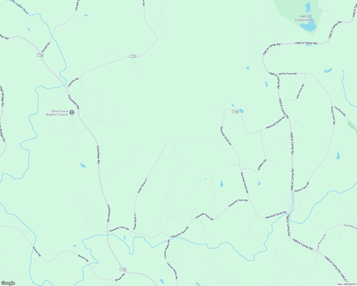 map of restaurants, bars, coffee shops, grocery stores, and more near 1538 Sugar Bush Lane in King