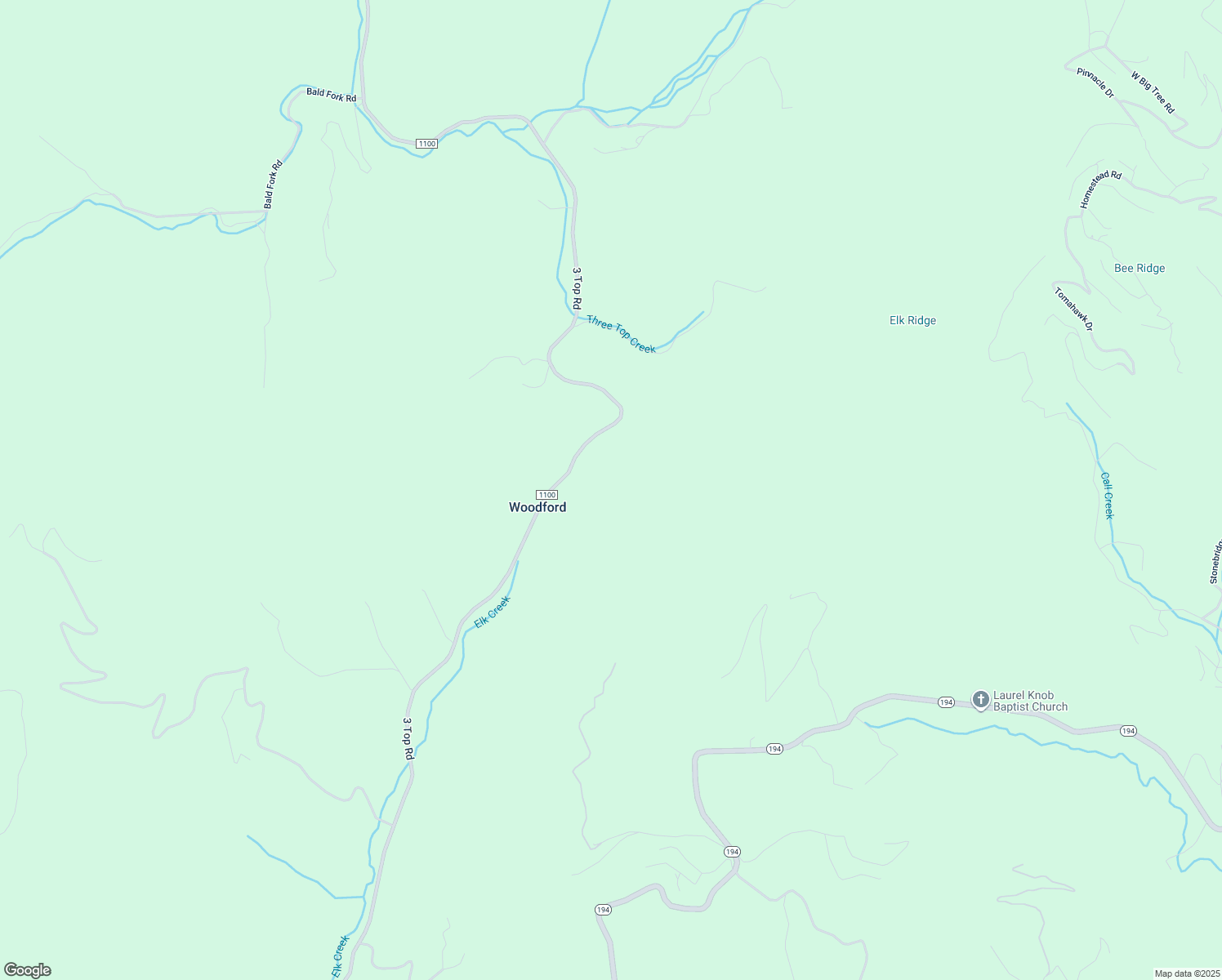 map of restaurants, bars, coffee shops, grocery stores, and more near 7805 3 Top Road in Todd