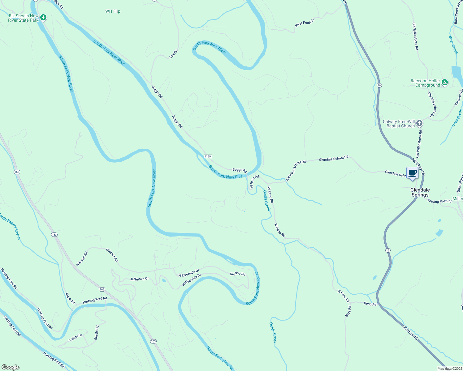 map of restaurants, bars, coffee shops, grocery stores, and more near Gucker Road in Jefferson