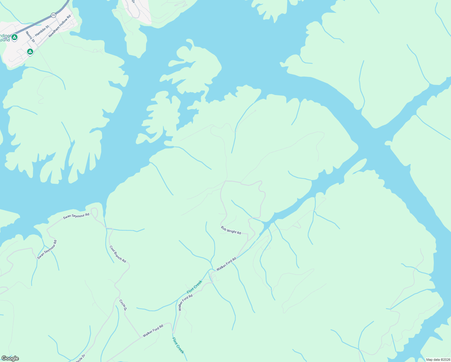 map of restaurants, bars, coffee shops, grocery stores, and more near 106 Overton Road in Maynardville