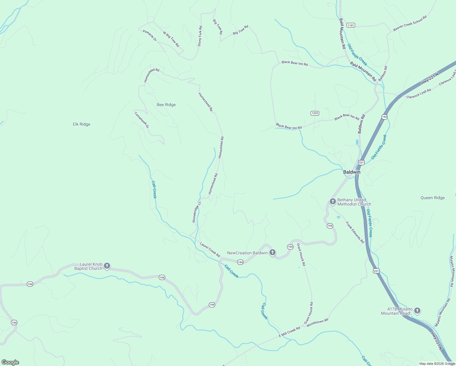 map of restaurants, bars, coffee shops, grocery stores, and more near 373 Yellow Bear Road in Todd