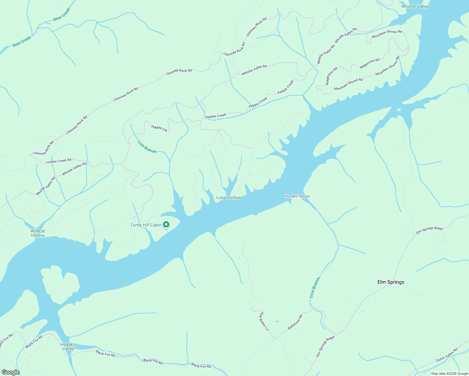 map of restaurants, bars, coffee shops, grocery stores, and more near 125 Shoreside Road in New Tazewell