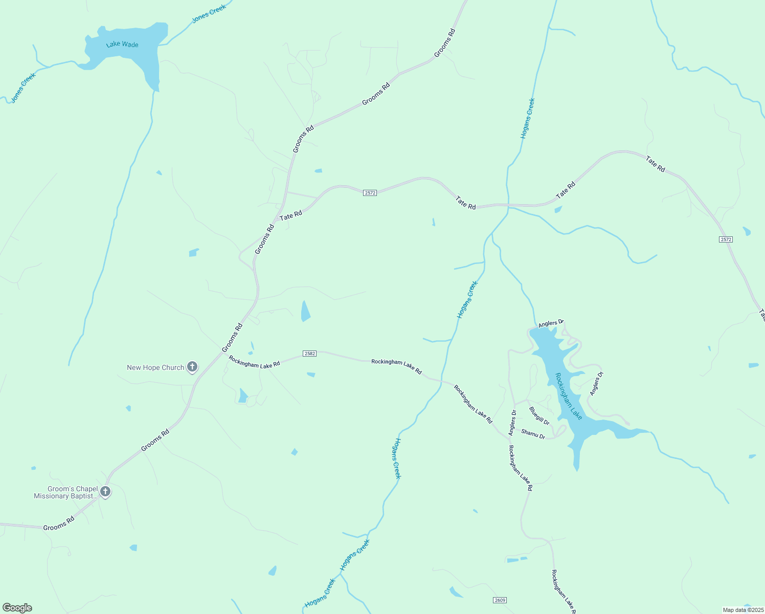 map of restaurants, bars, coffee shops, grocery stores, and more near 2734 Grooms Road in Reidsville