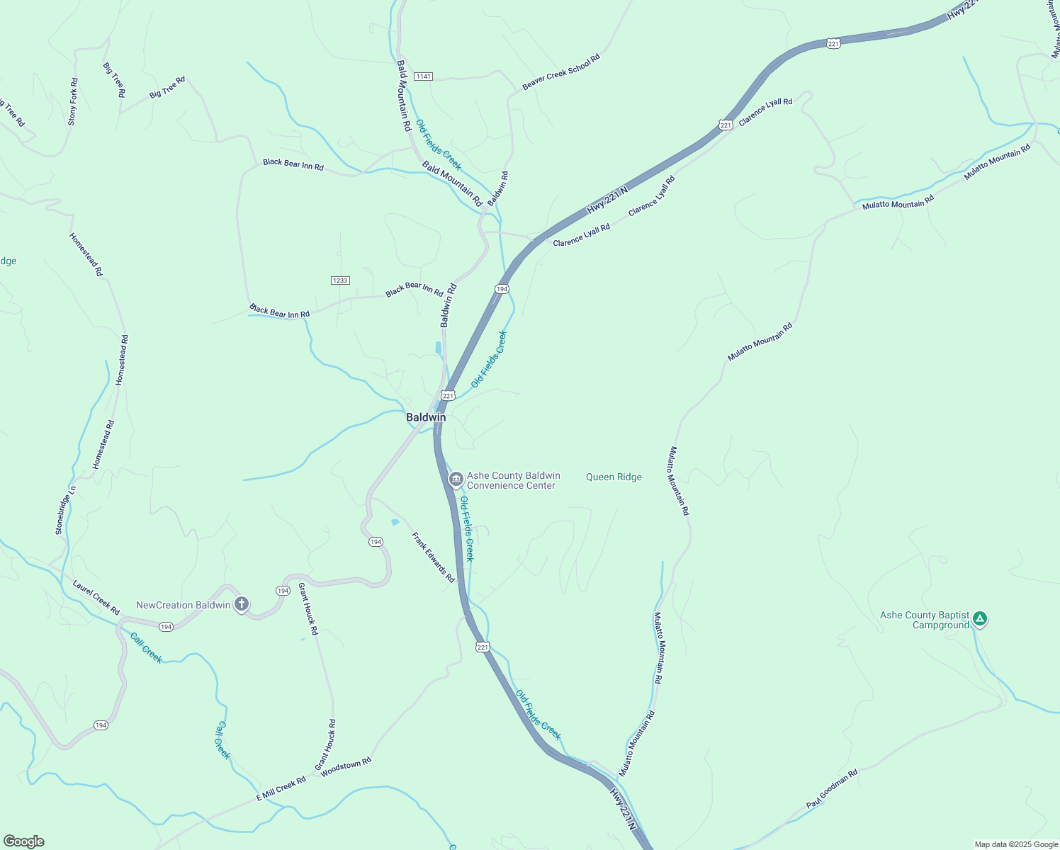 map of restaurants, bars, coffee shops, grocery stores, and more near 374 Vernon Roten Road in West Jefferson