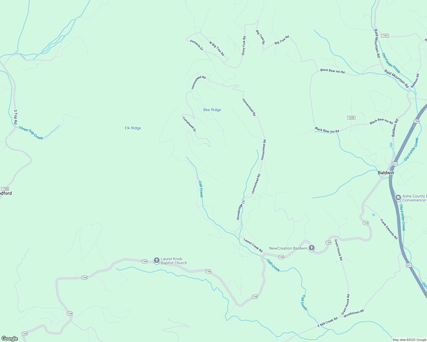 map of restaurants, bars, coffee shops, grocery stores, and more near 391 Wildberry Trail in Todd