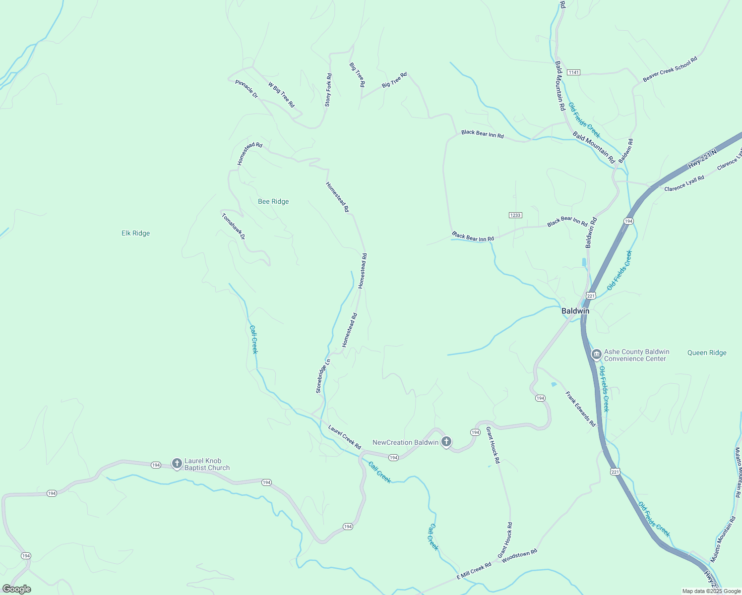 map of restaurants, bars, coffee shops, grocery stores, and more near 142 Yellow Bear Road in Todd
