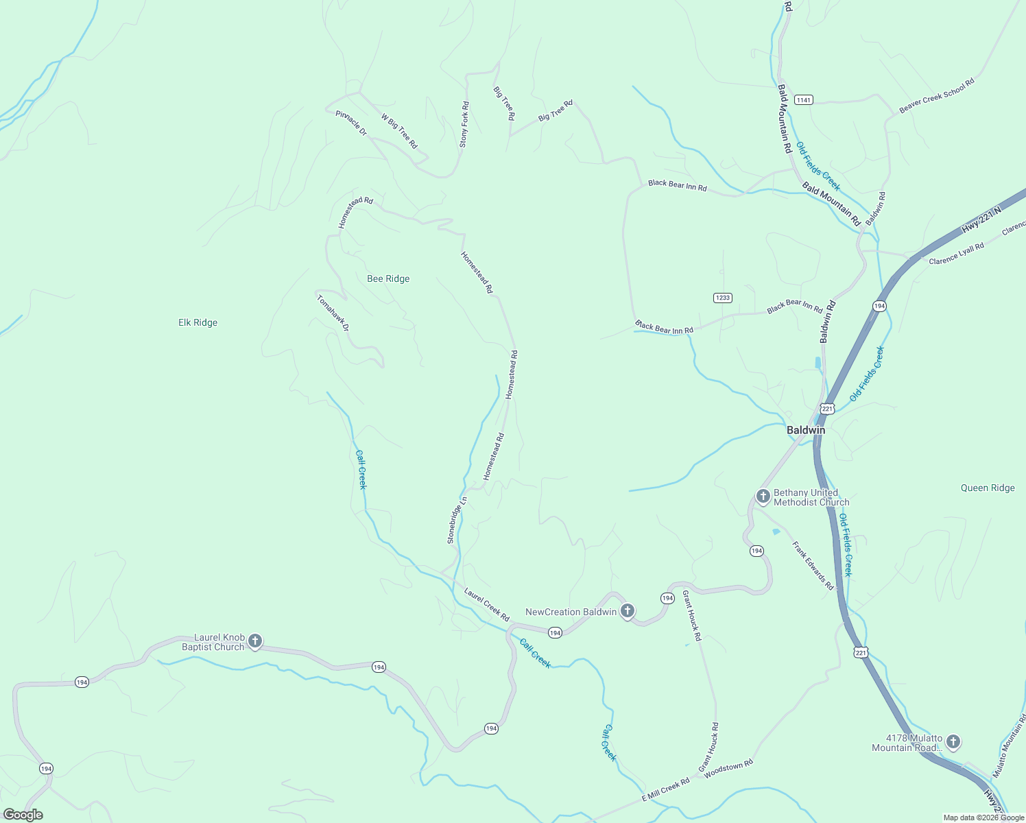 map of restaurants, bars, coffee shops, grocery stores, and more near 163 Yellow Bear Road in Todd