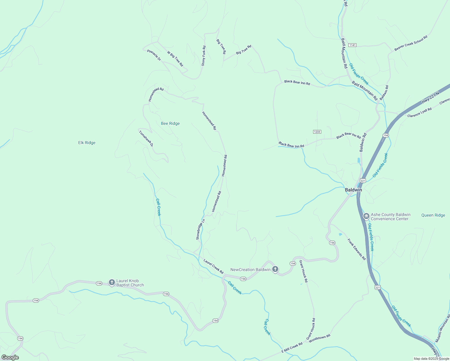 map of restaurants, bars, coffee shops, grocery stores, and more near 155 Yellow Bear Road in Todd